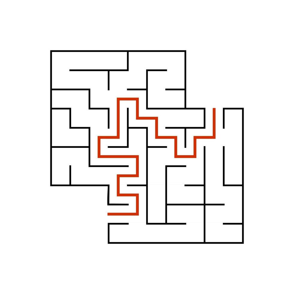 abstract labyrinth. game for children and adults. vector illustration