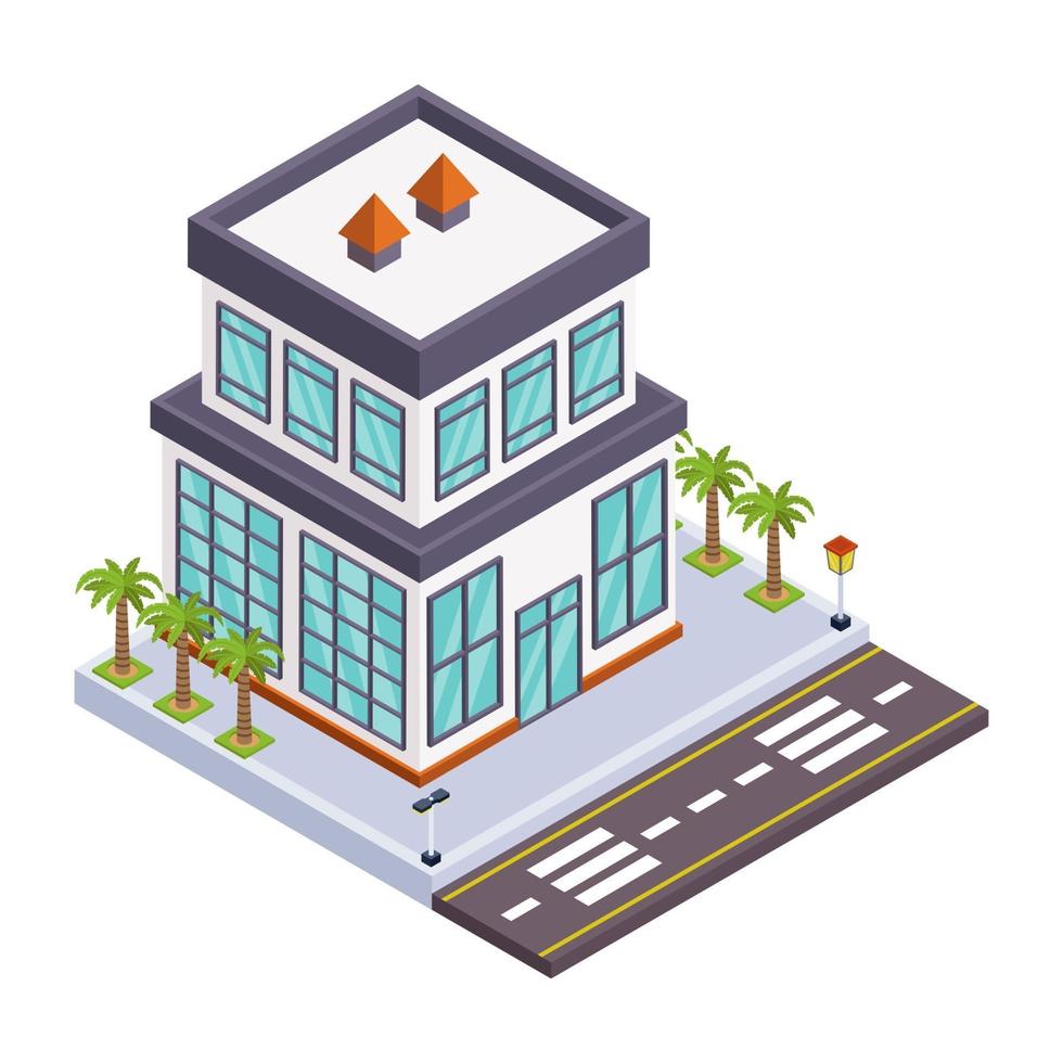 Office Scenario Concept vector