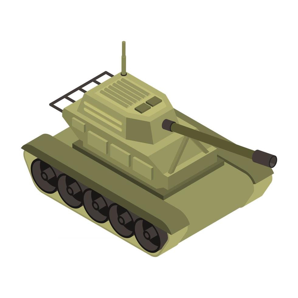 enfoca el tanque militar vector