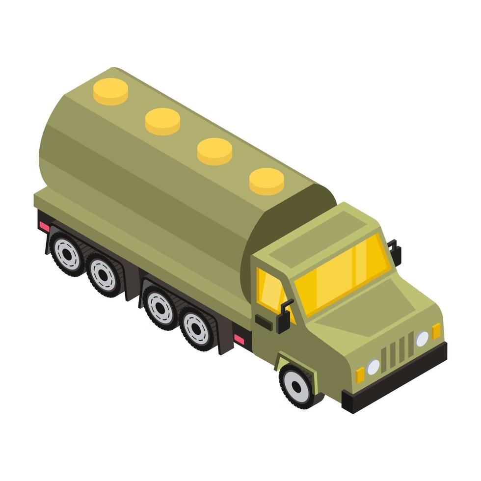 transporte del ejército y camión. vector