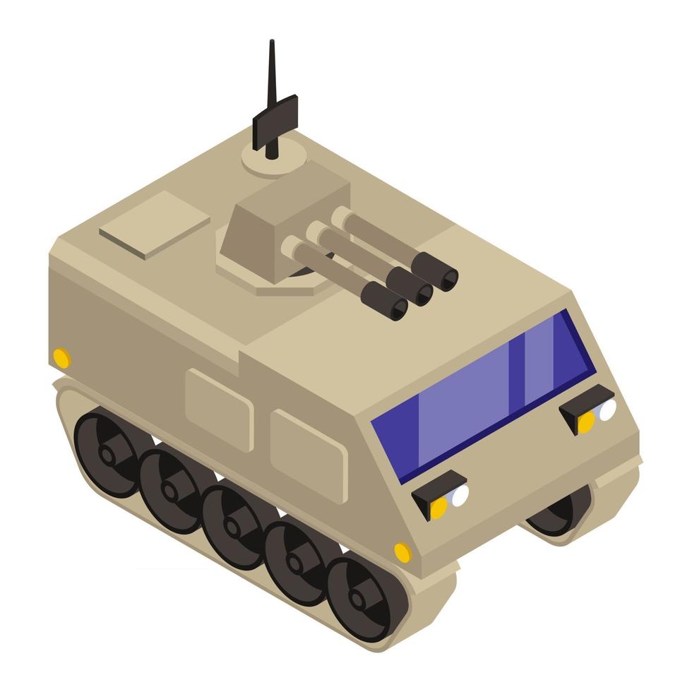 enfoca el tanque militar vector