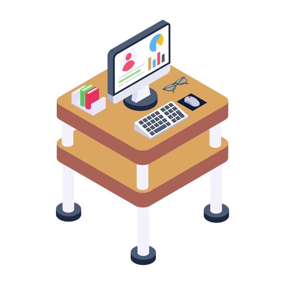 Workspace and Office  Cabin vector