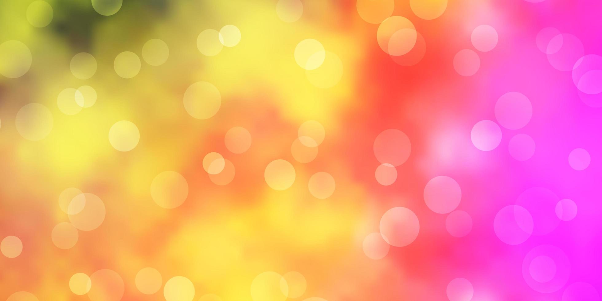 Light Multicolor vector background with spots.