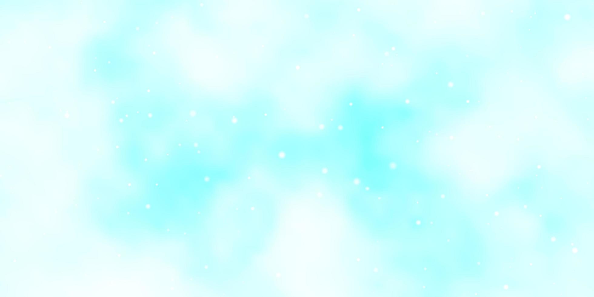 patrón de vector azul claro con estrellas abstractas.