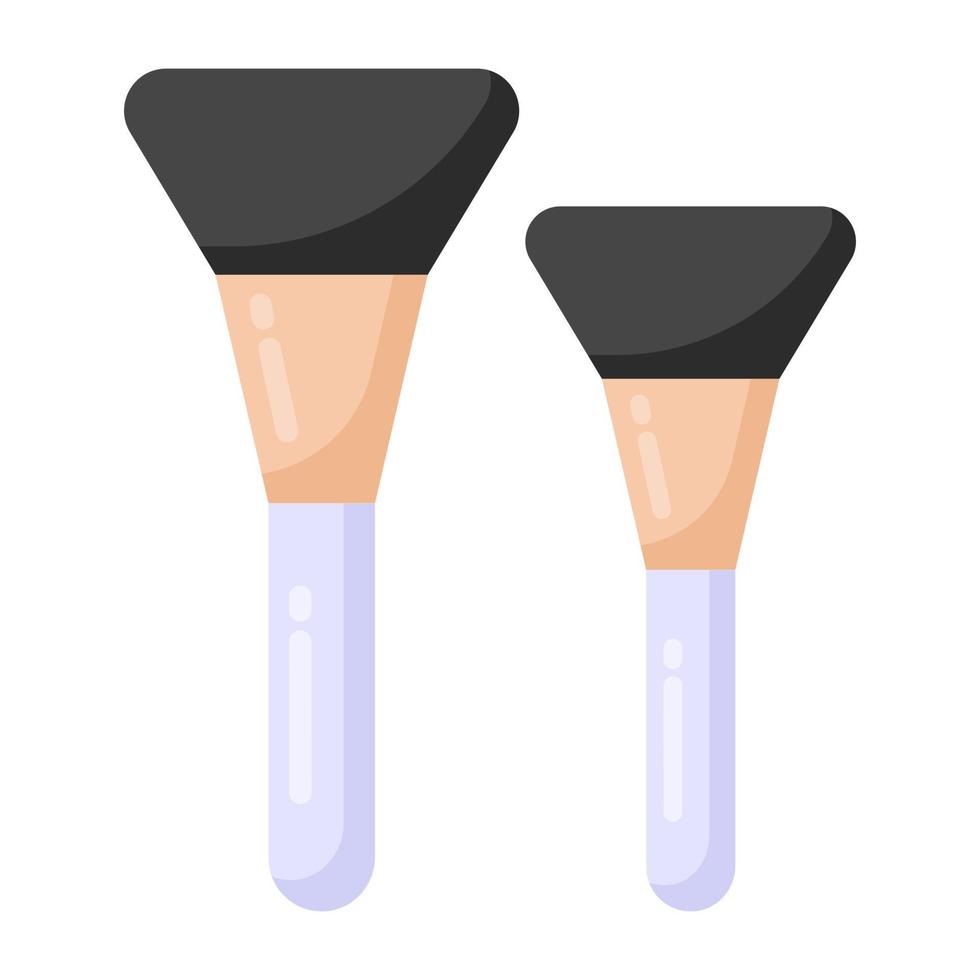 pinceles de maquillaje vector