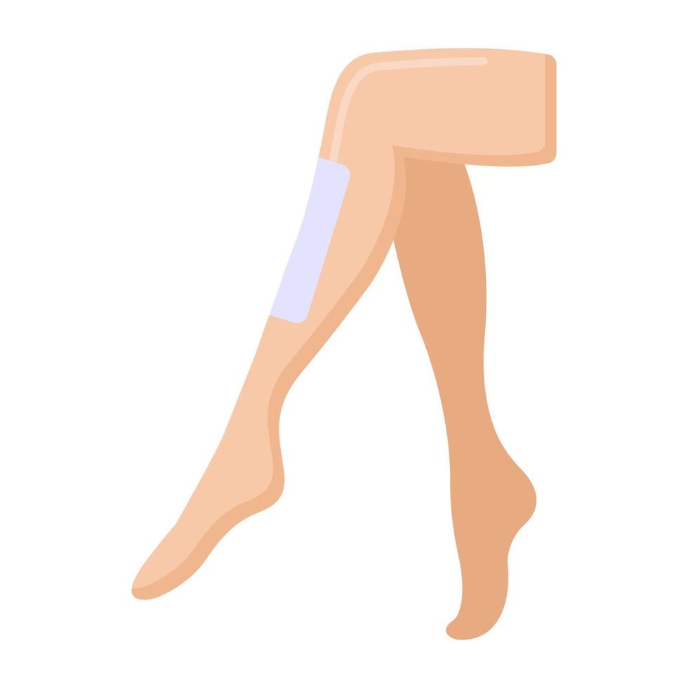 Leg Waxing  and Hair Remover vector