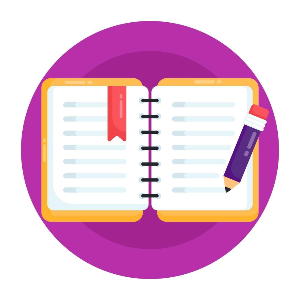 Copybook and Diary vector