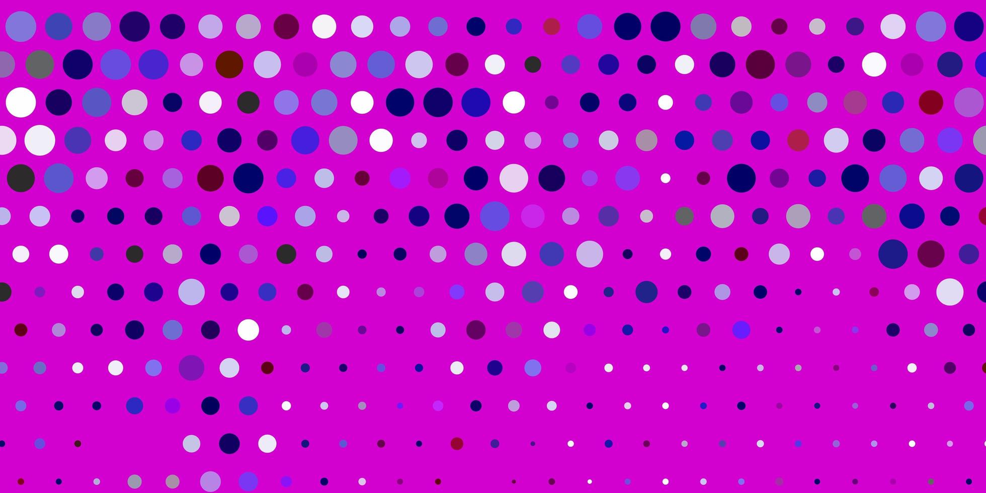 Light pink, blue vector background with bubbles.