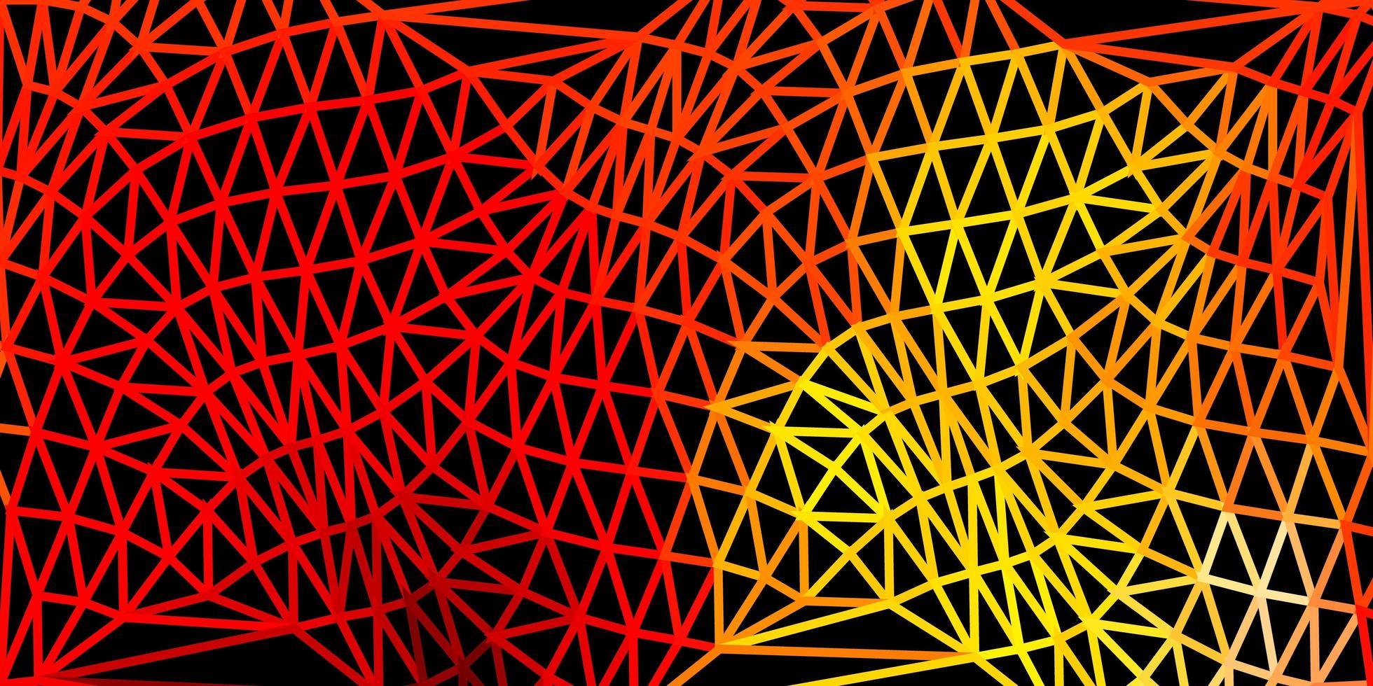 textura de polígono degradado de vector rojo claro, amarillo.