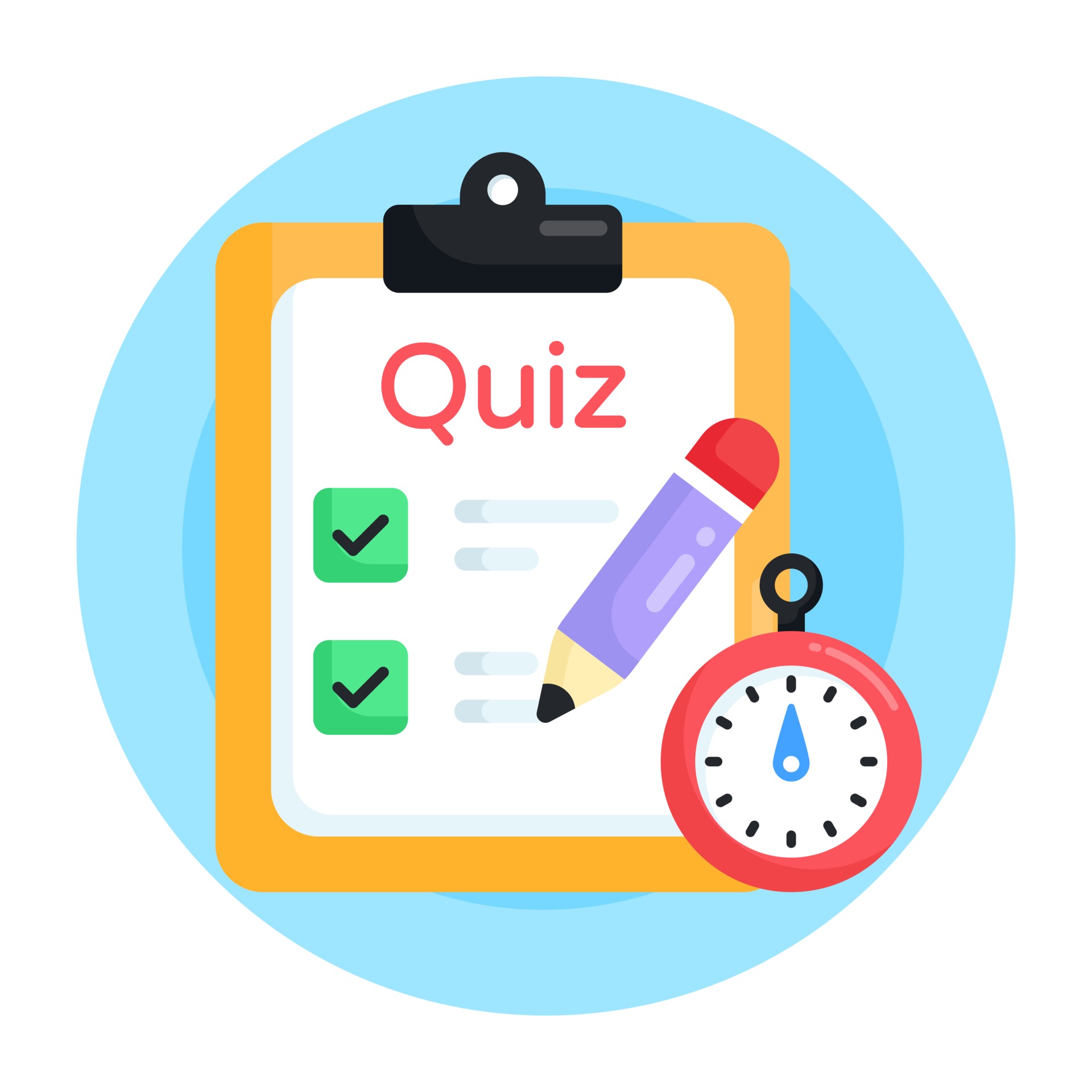 Exam and Quiz 2958141 Vector Art at Vecteezy