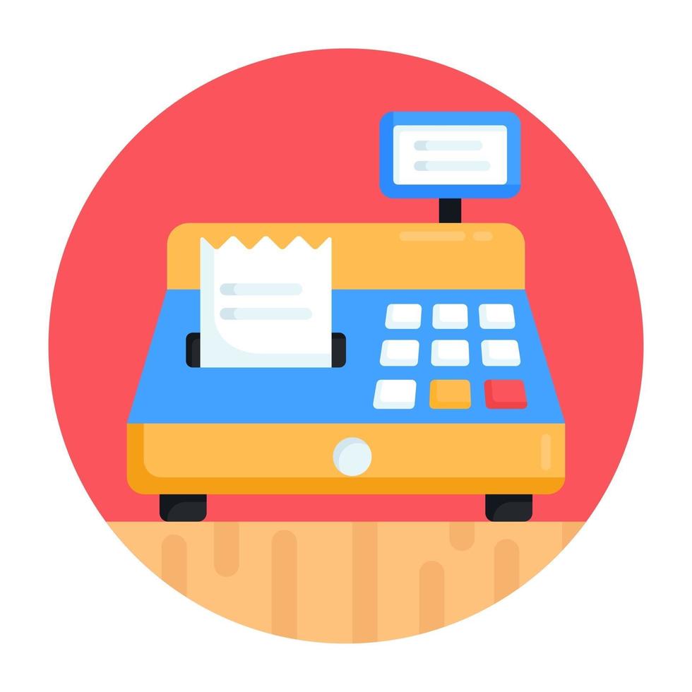 Cash Register Billing Machine vector