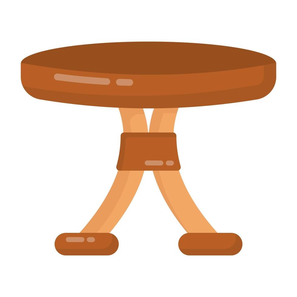Round Table furniture vector