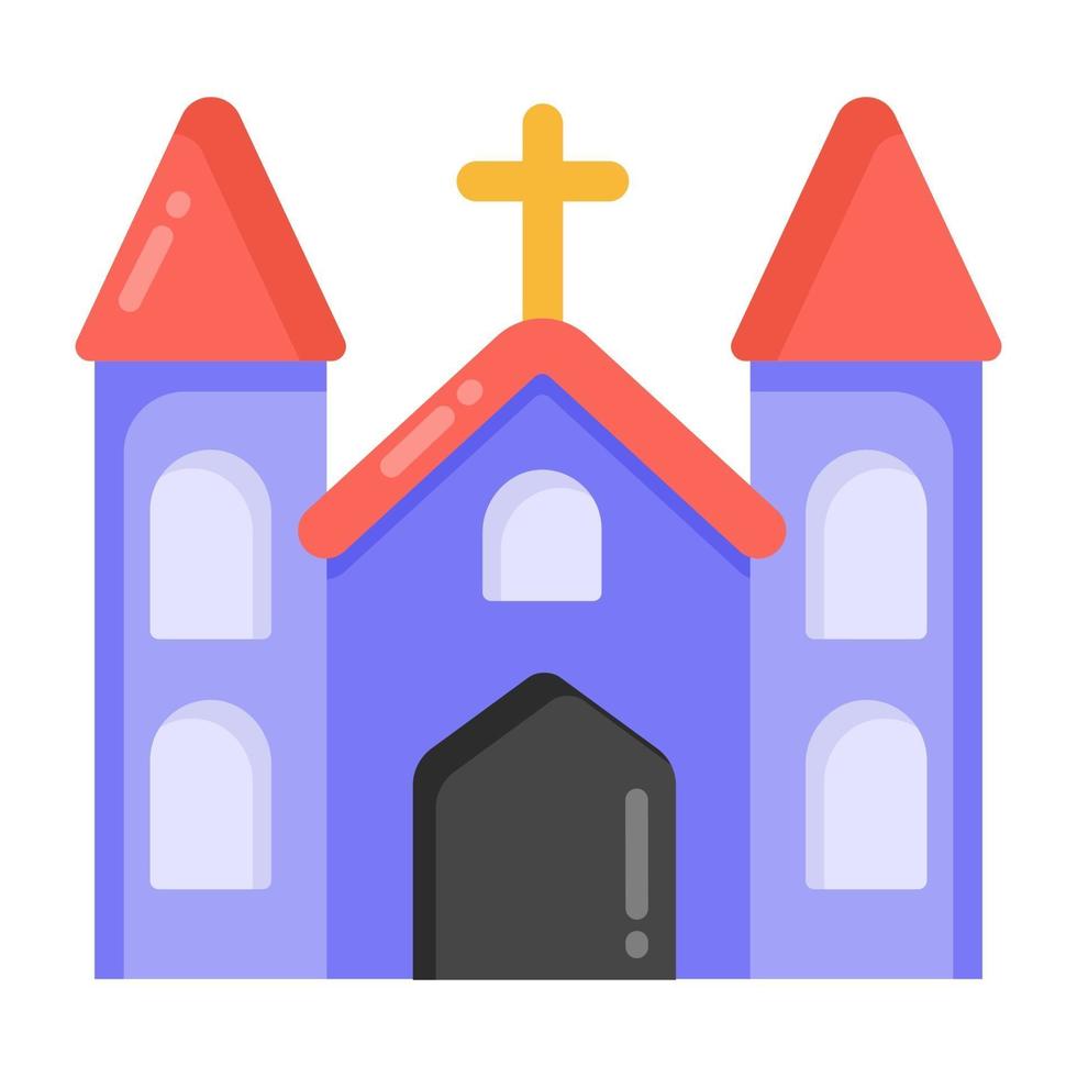 iglesia y catedral vector