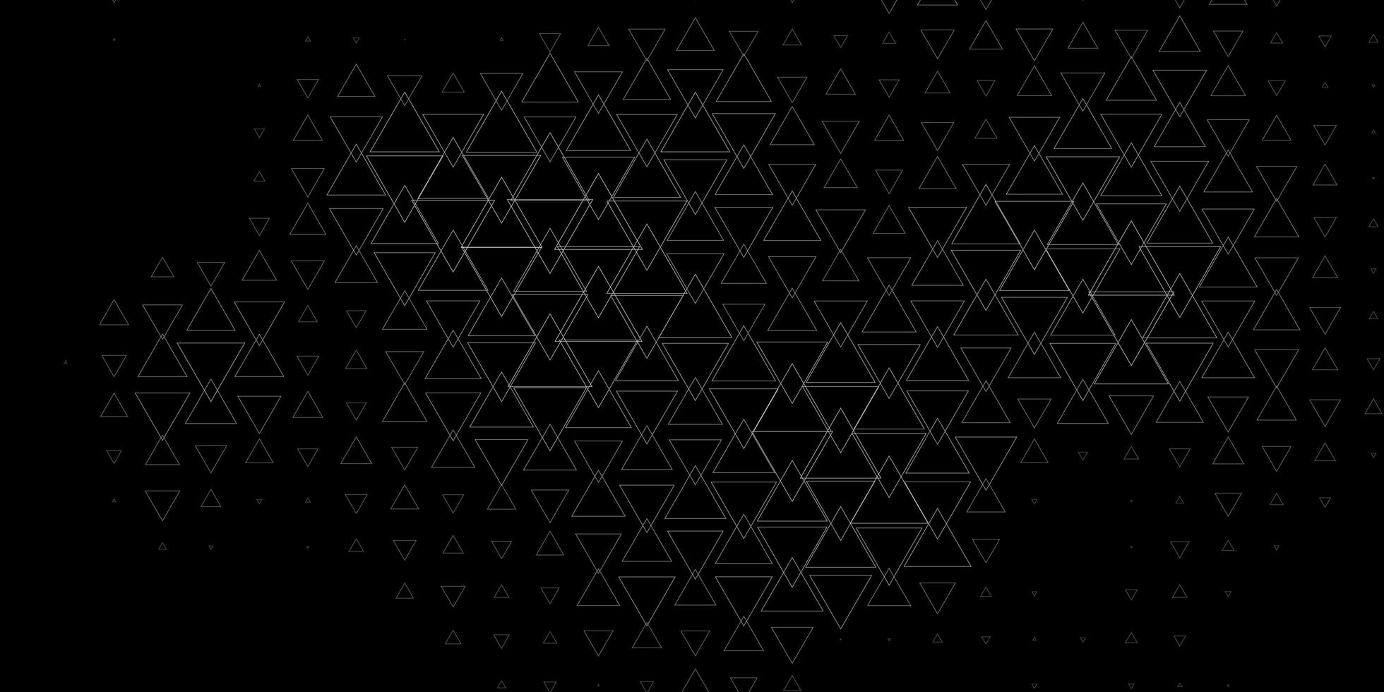 Dark Gray vector backdrop with lines, triangles.