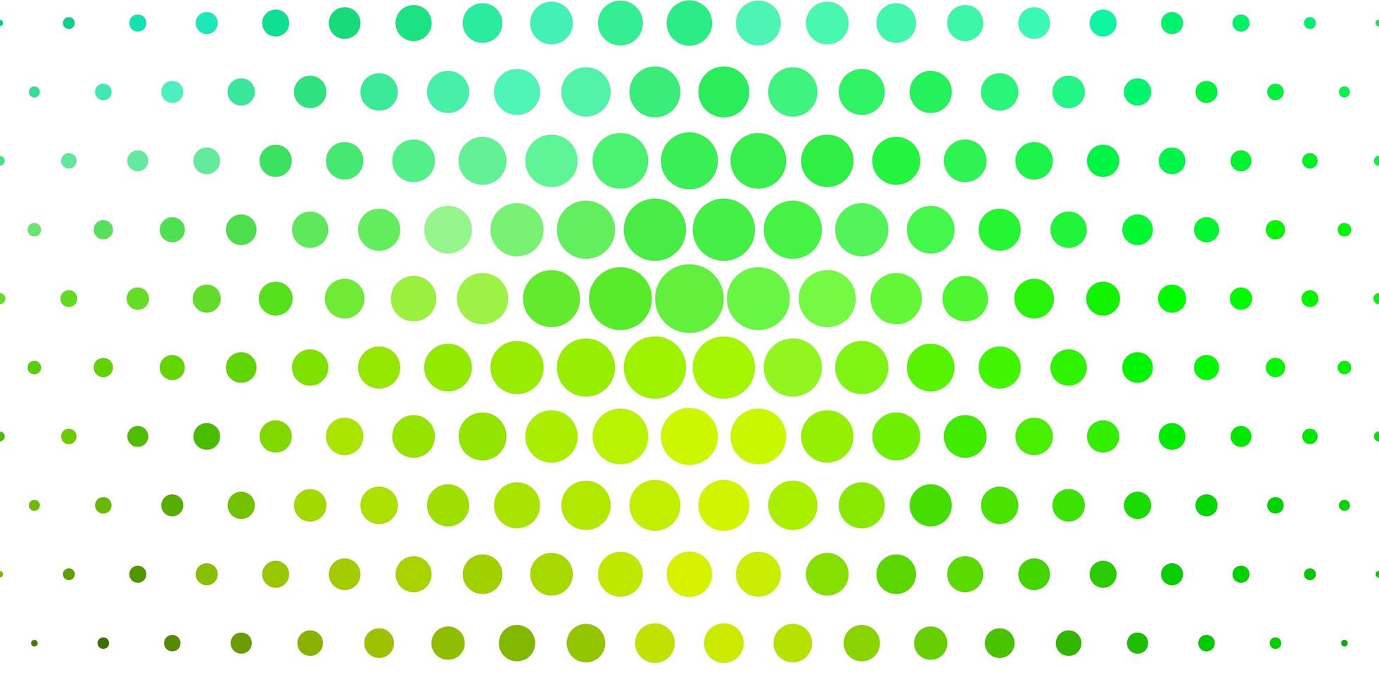 Fondo de vector verde claro con burbujas.