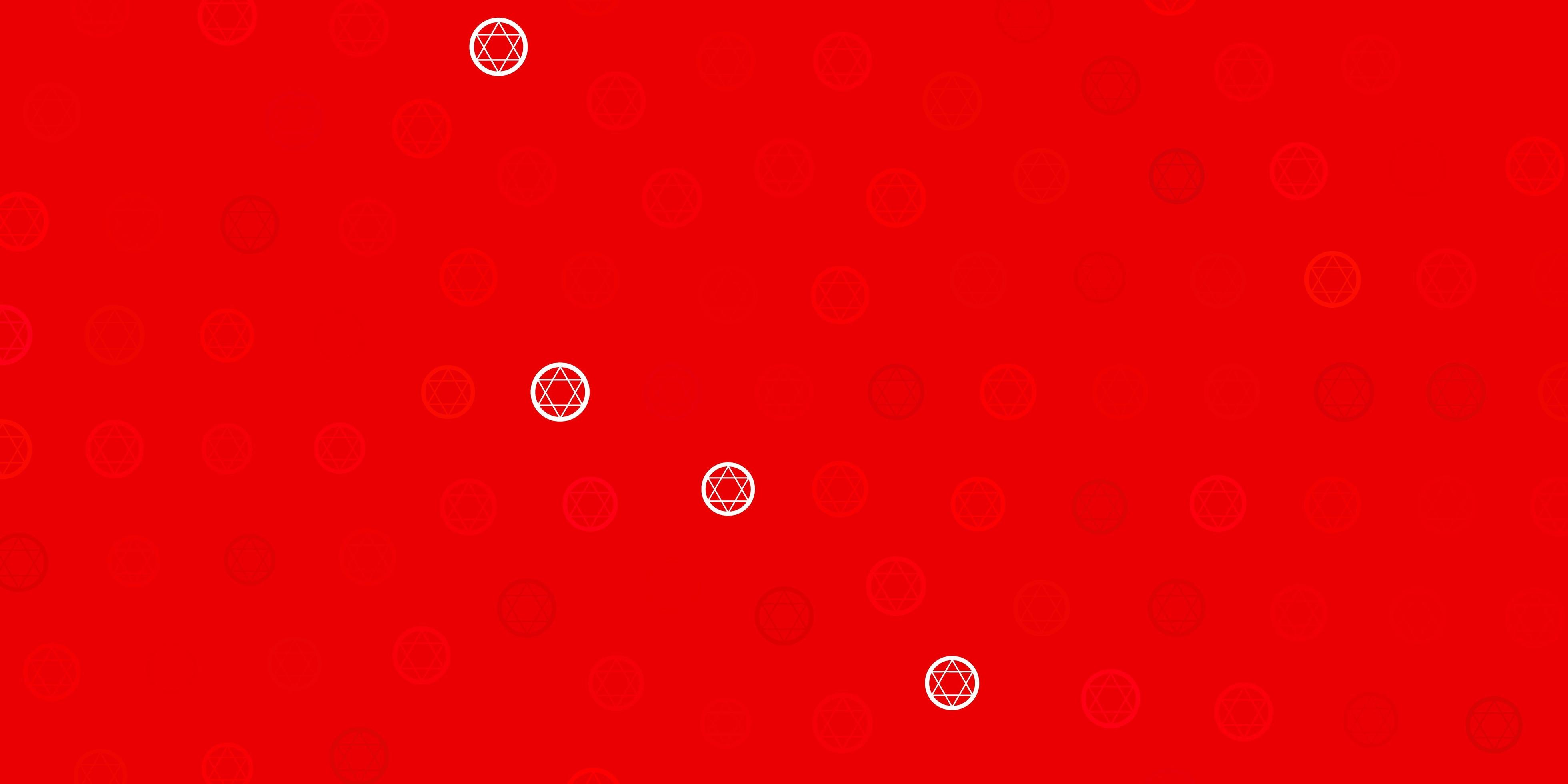 Light Red vector pattern with magic elements. 2958372 Vector Art at ...