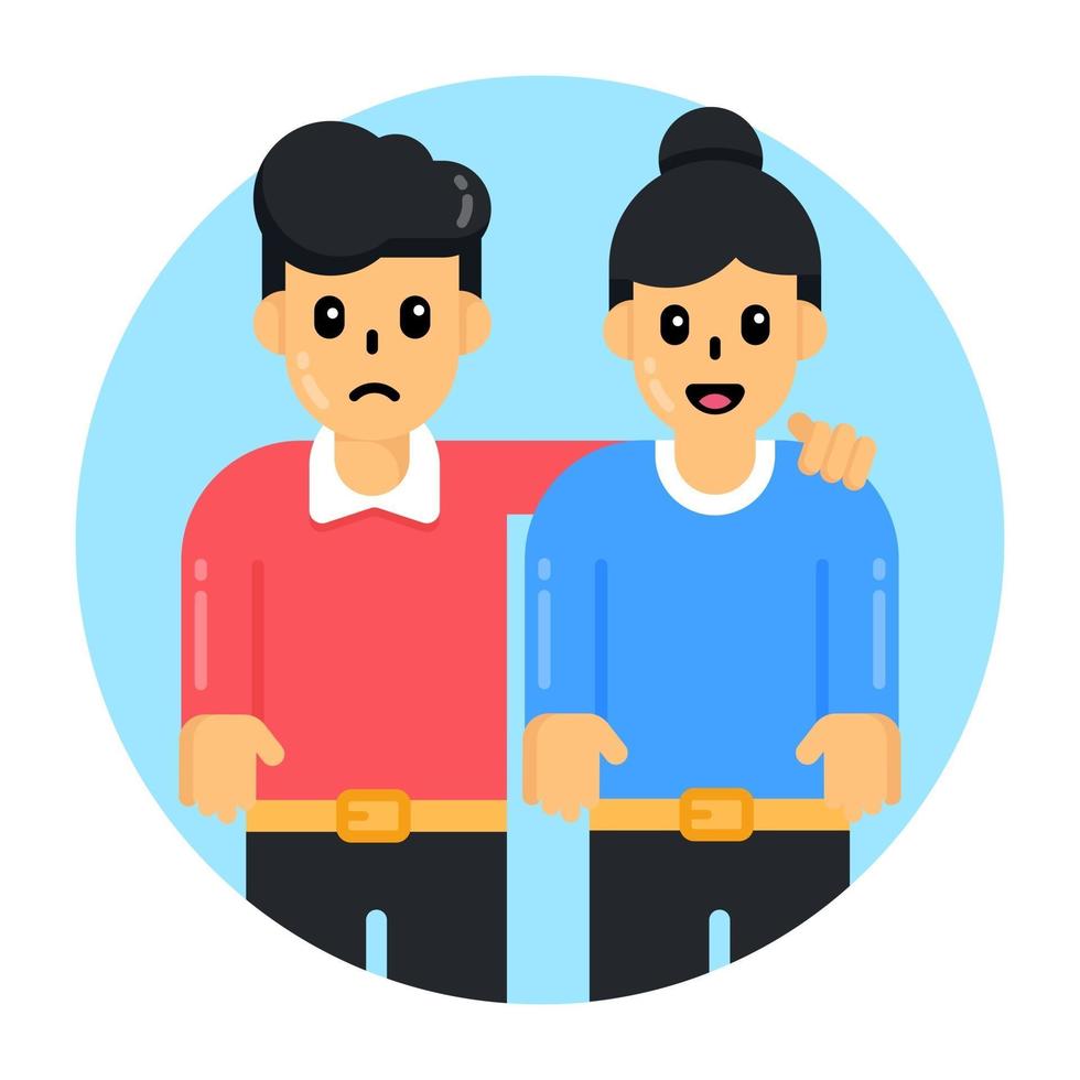 Couple Mom and Dad vector