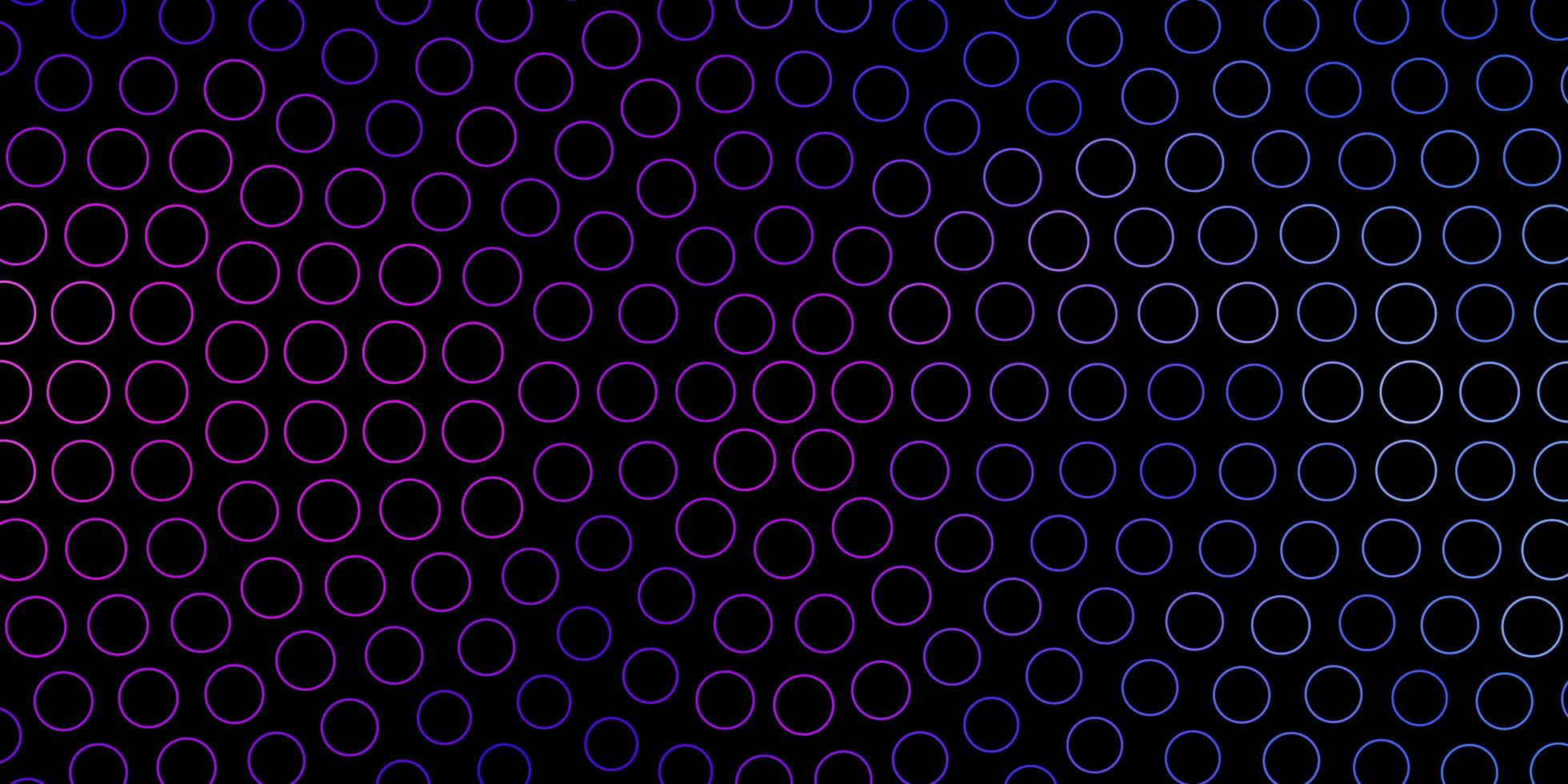 Dark Blue, Red vector background with circles.