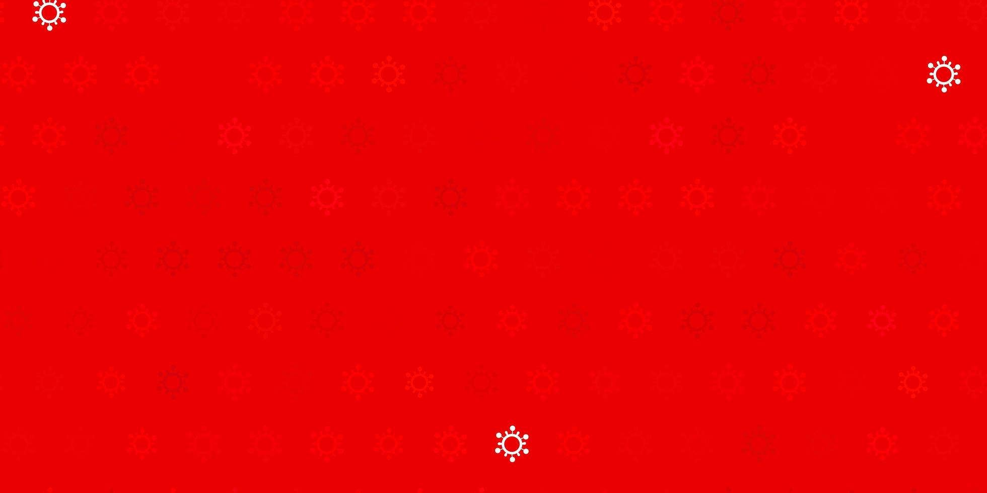 Dark red vector backdrop with virus symbols.