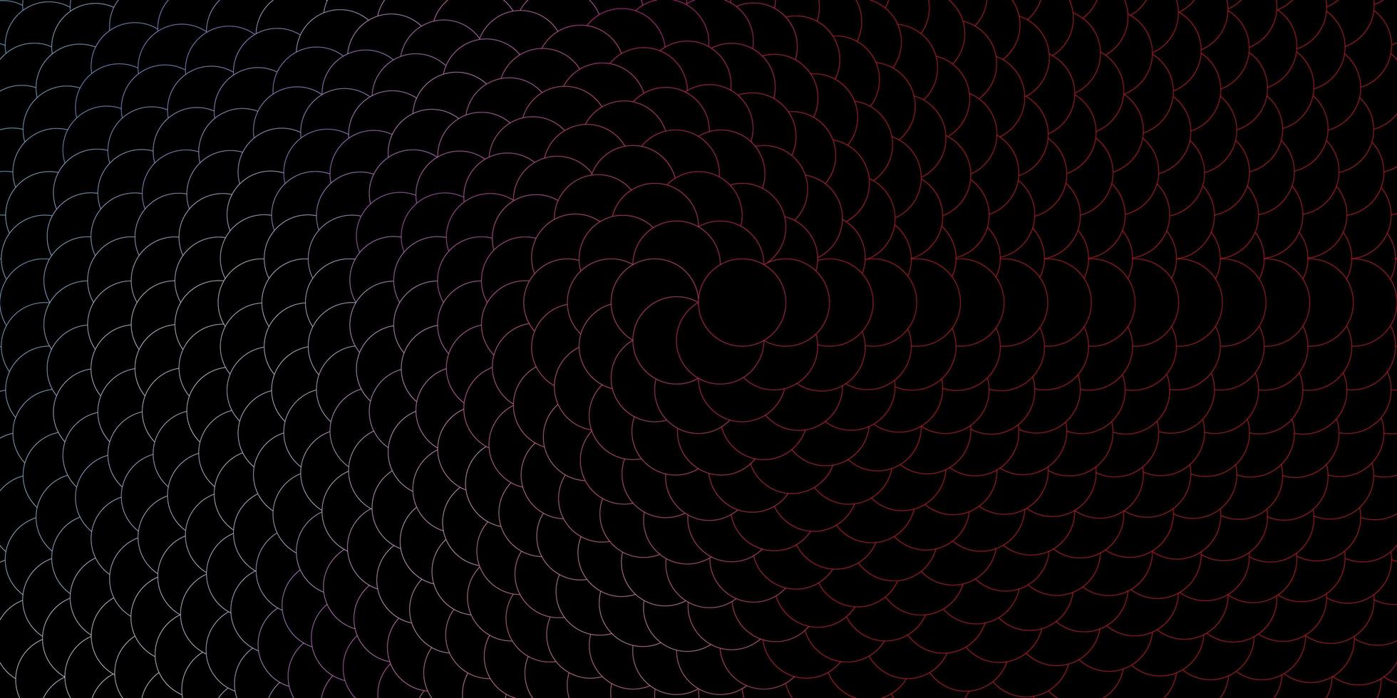 Dark Blue, Red vector pattern with spheres.