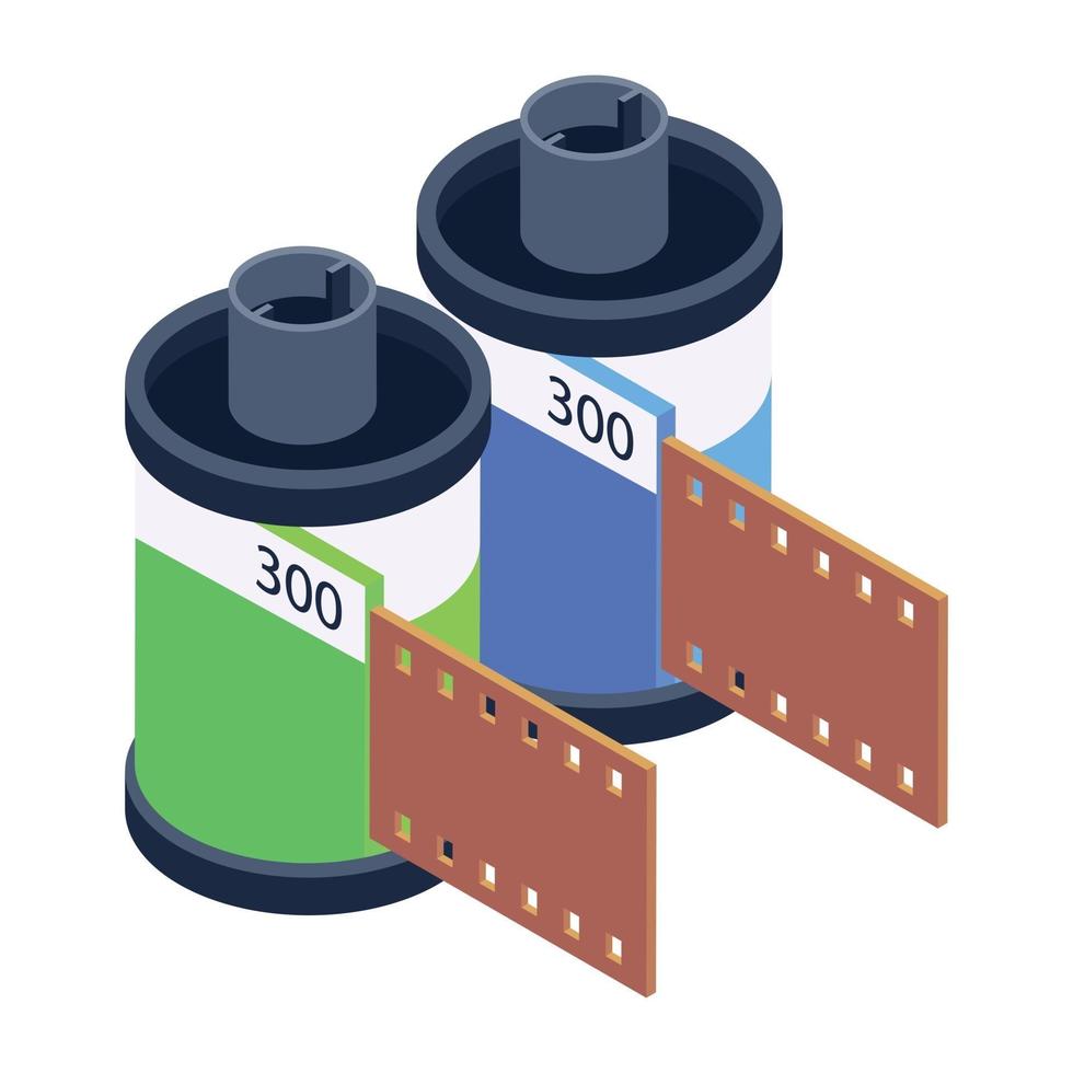 rollos fotográficos de película vector