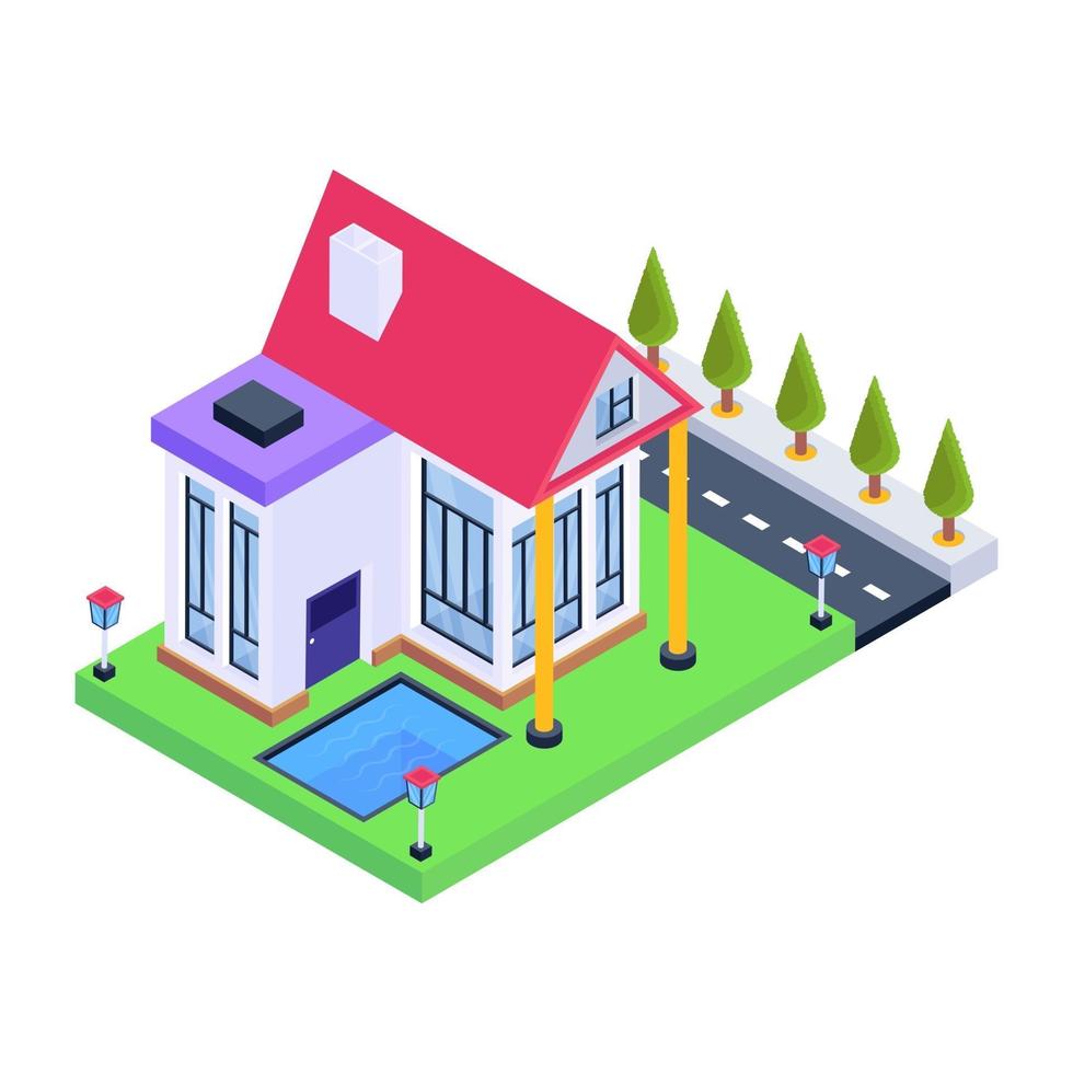 Modern House and Residence vector