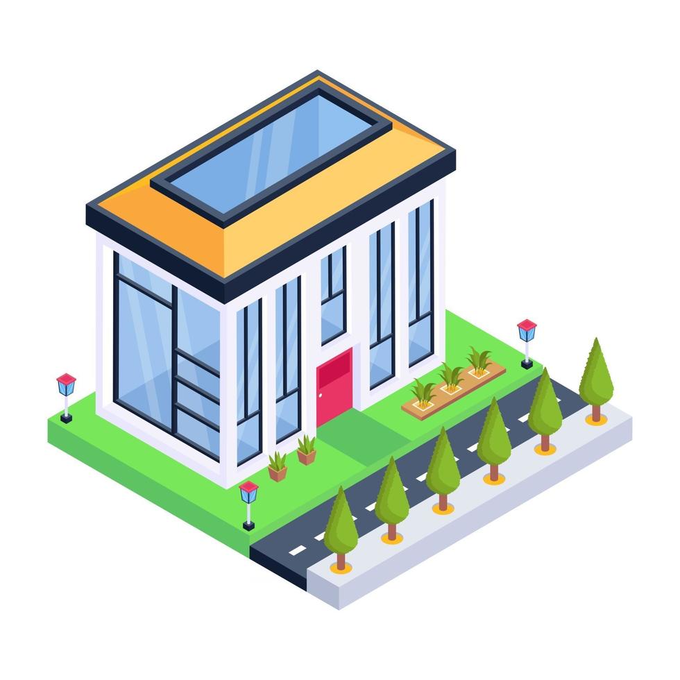 Modern Home Building vector