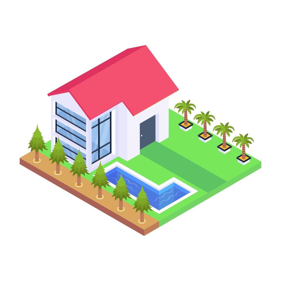 Modern House and Residence vector