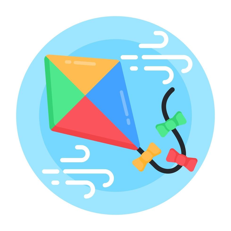 Kite Flying and Entertainment vector