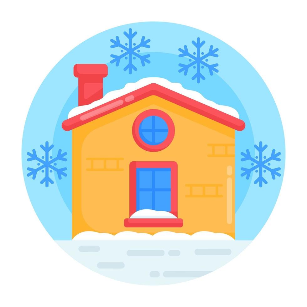 Snow House Meteorology vector