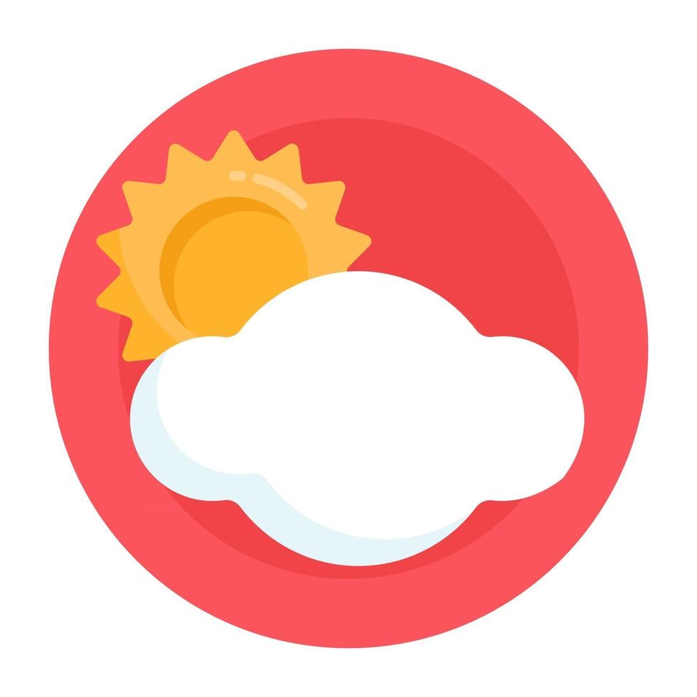 Partly Sunny day vector