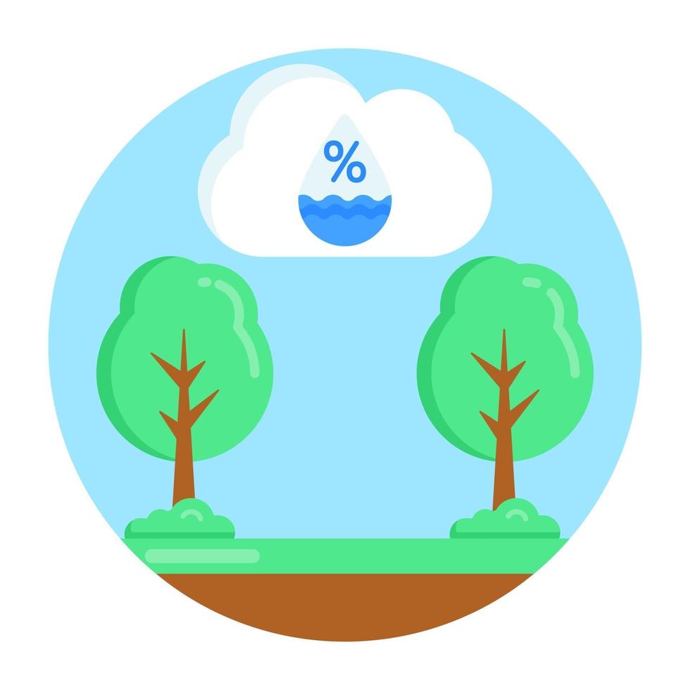 Cloud  and Weather  Humidity vector