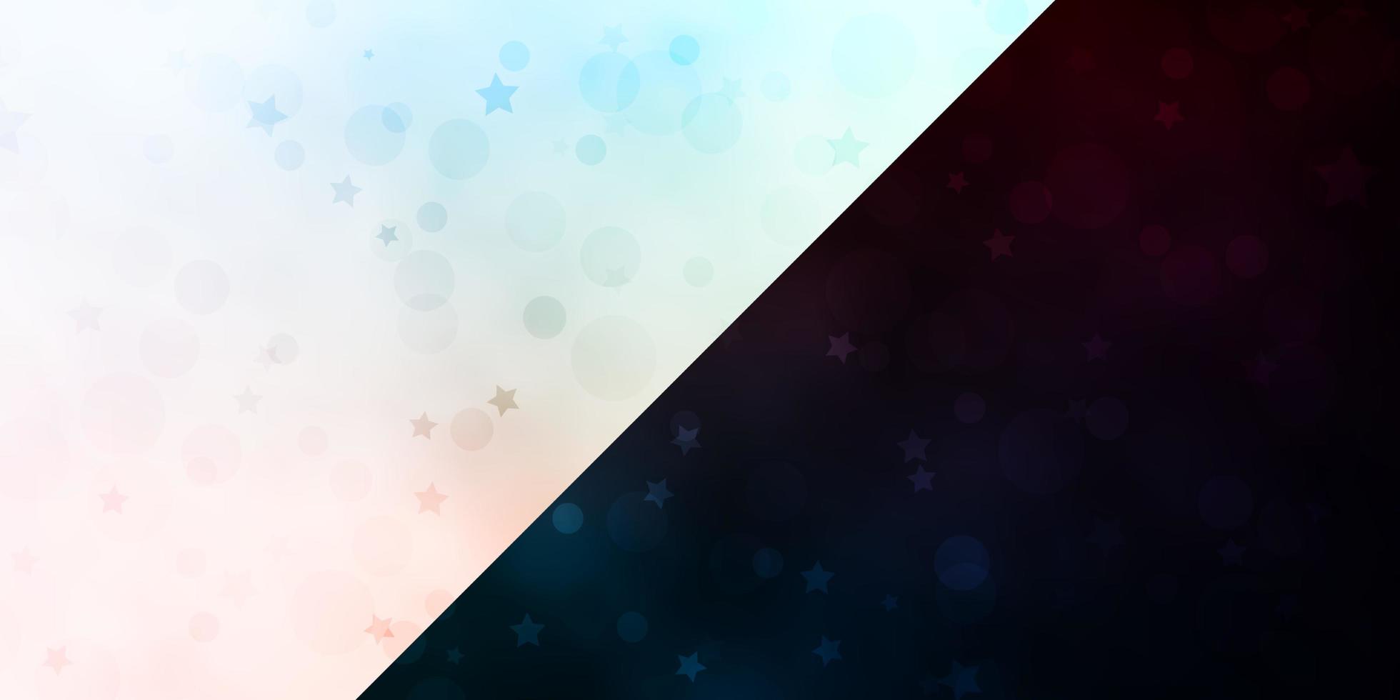 Vector background with circles, stars.
