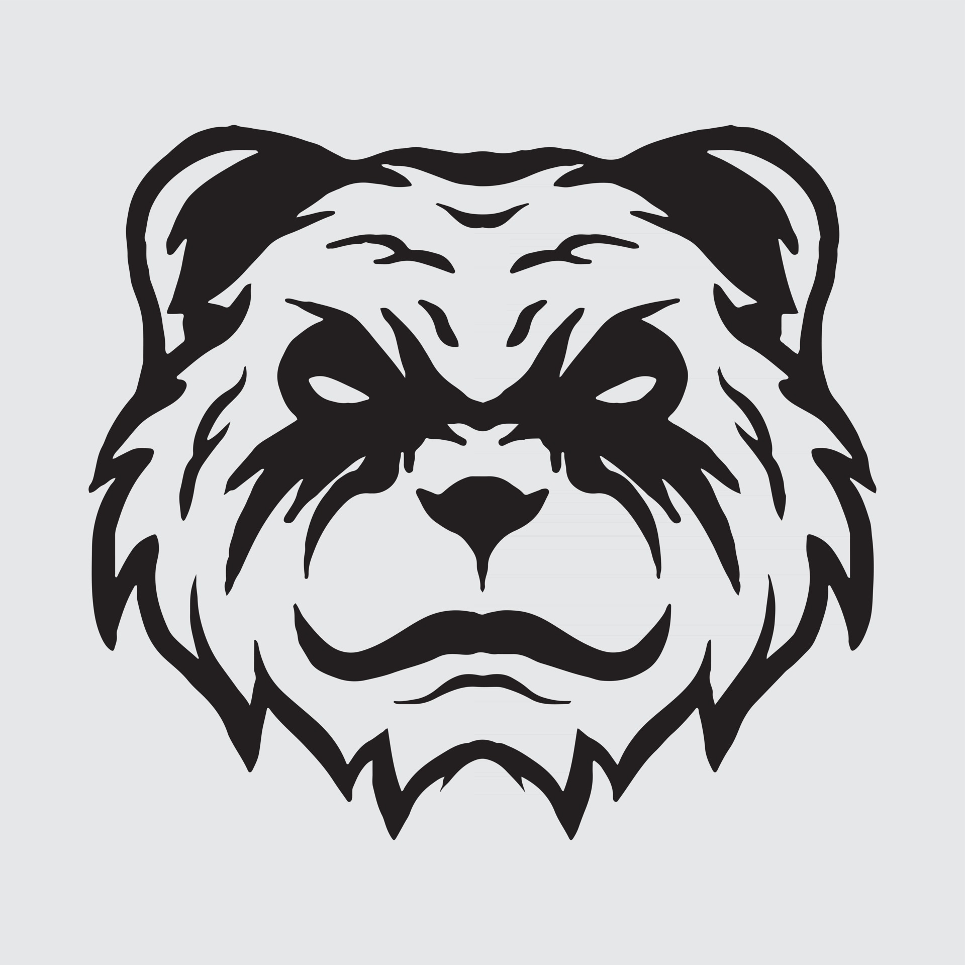 Angry panda drawing 2958974 Vector Art at Vecteezy