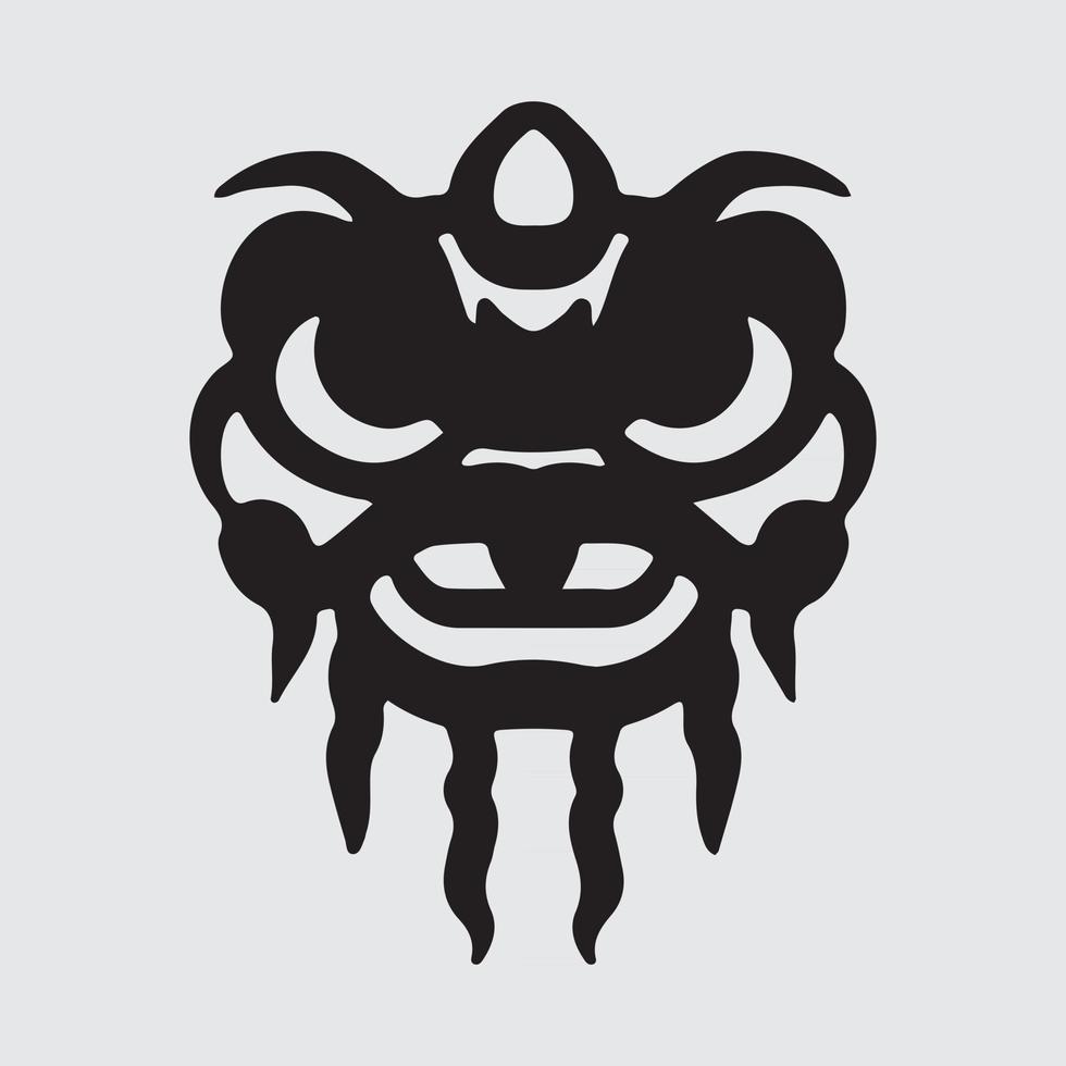 Lion dance drawing vector