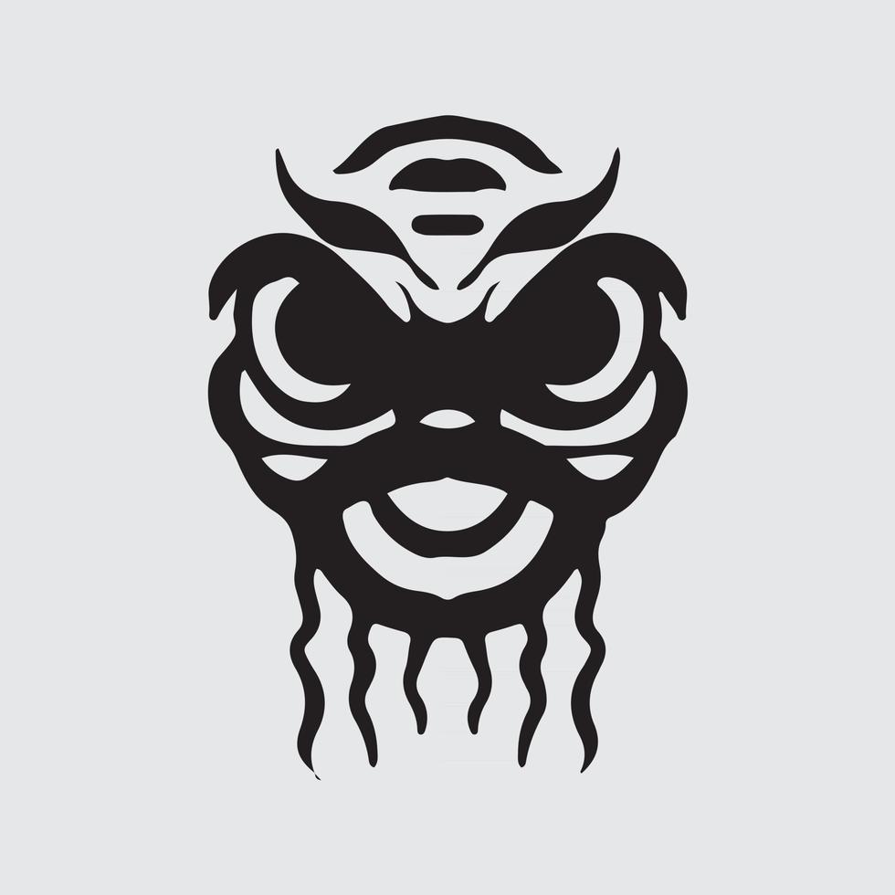 Lion dance drawing vector