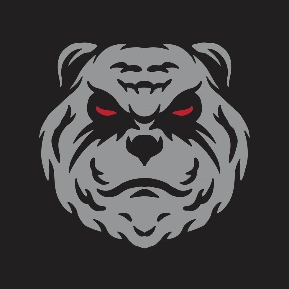 Panda head drawing vector