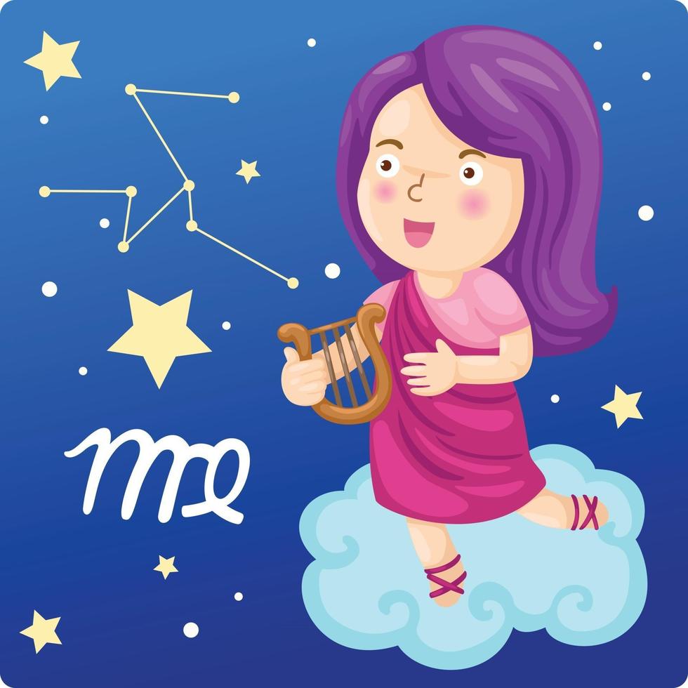 Zodiac signs -Virgo Illustration vector