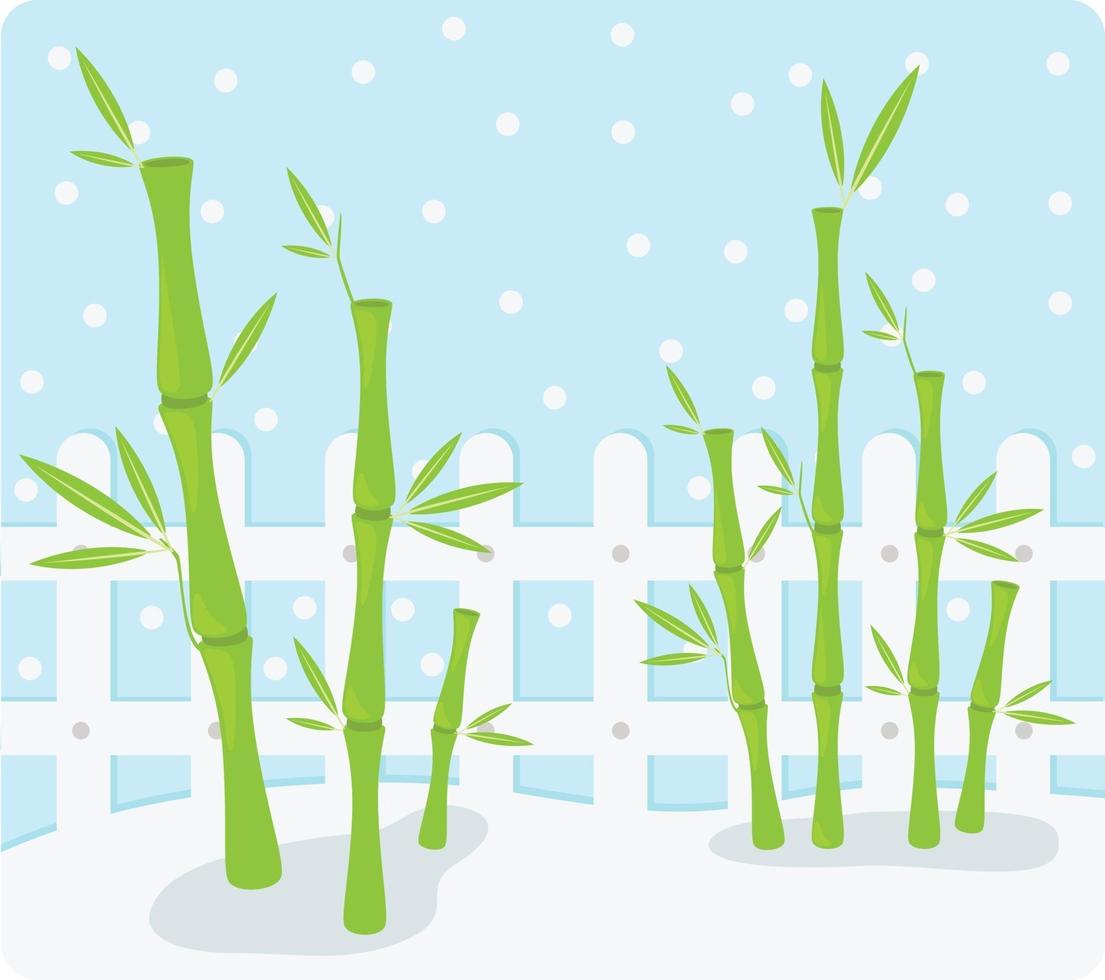 Illustration bamboo Background vector