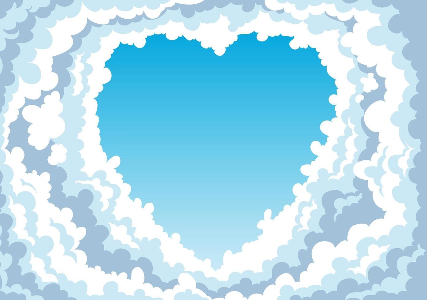 Blue sky with clouds background vector