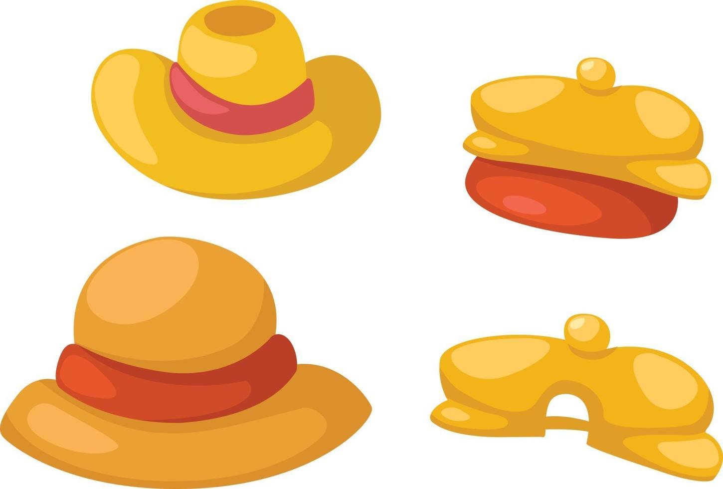 sombrero aislado sobre fondo blanco vector