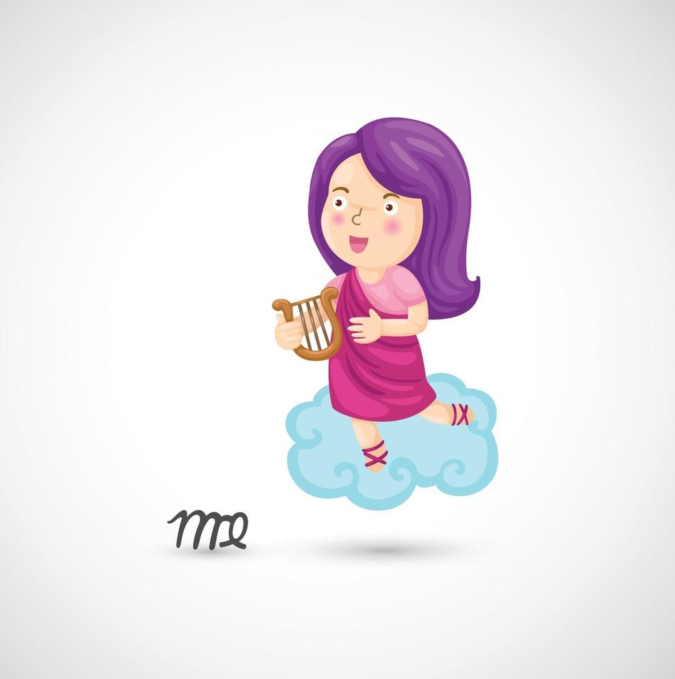 Zodiac signs -Virgo Illustration vector