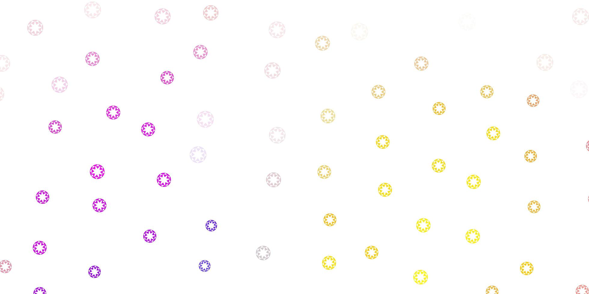 Light blue, yellow vector pattern with spheres.