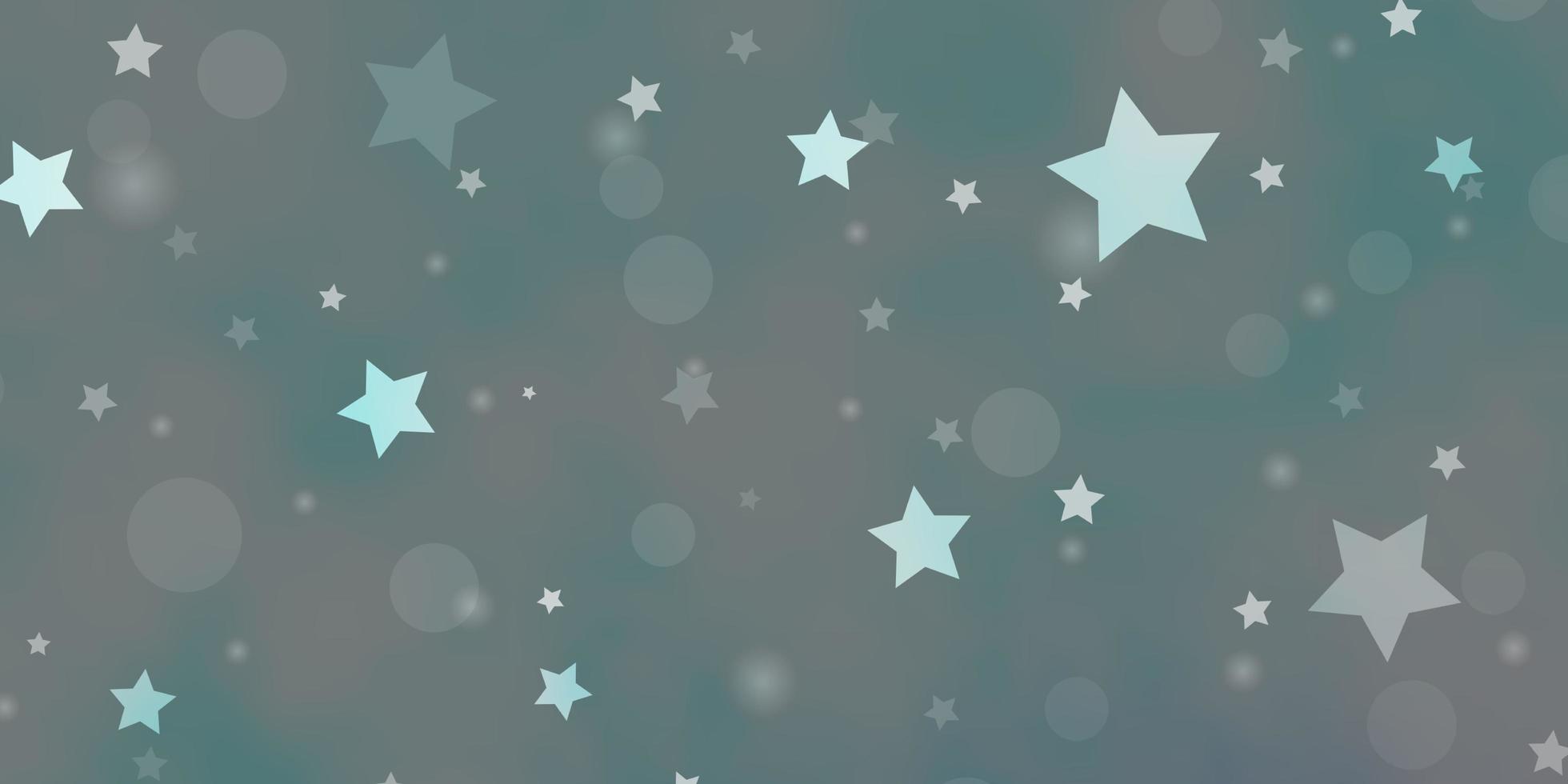 Light BLUE vector texture with circles, stars.