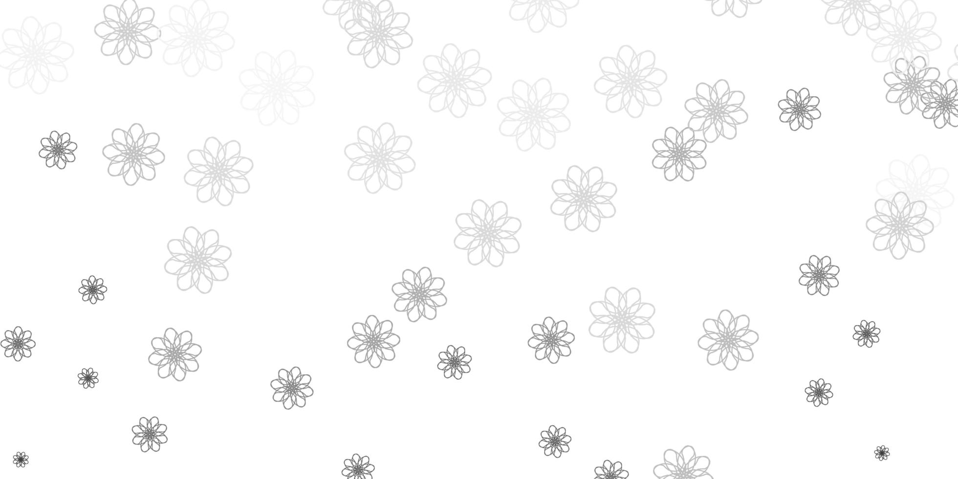 Light Gray vector natural backdrop with flowers.