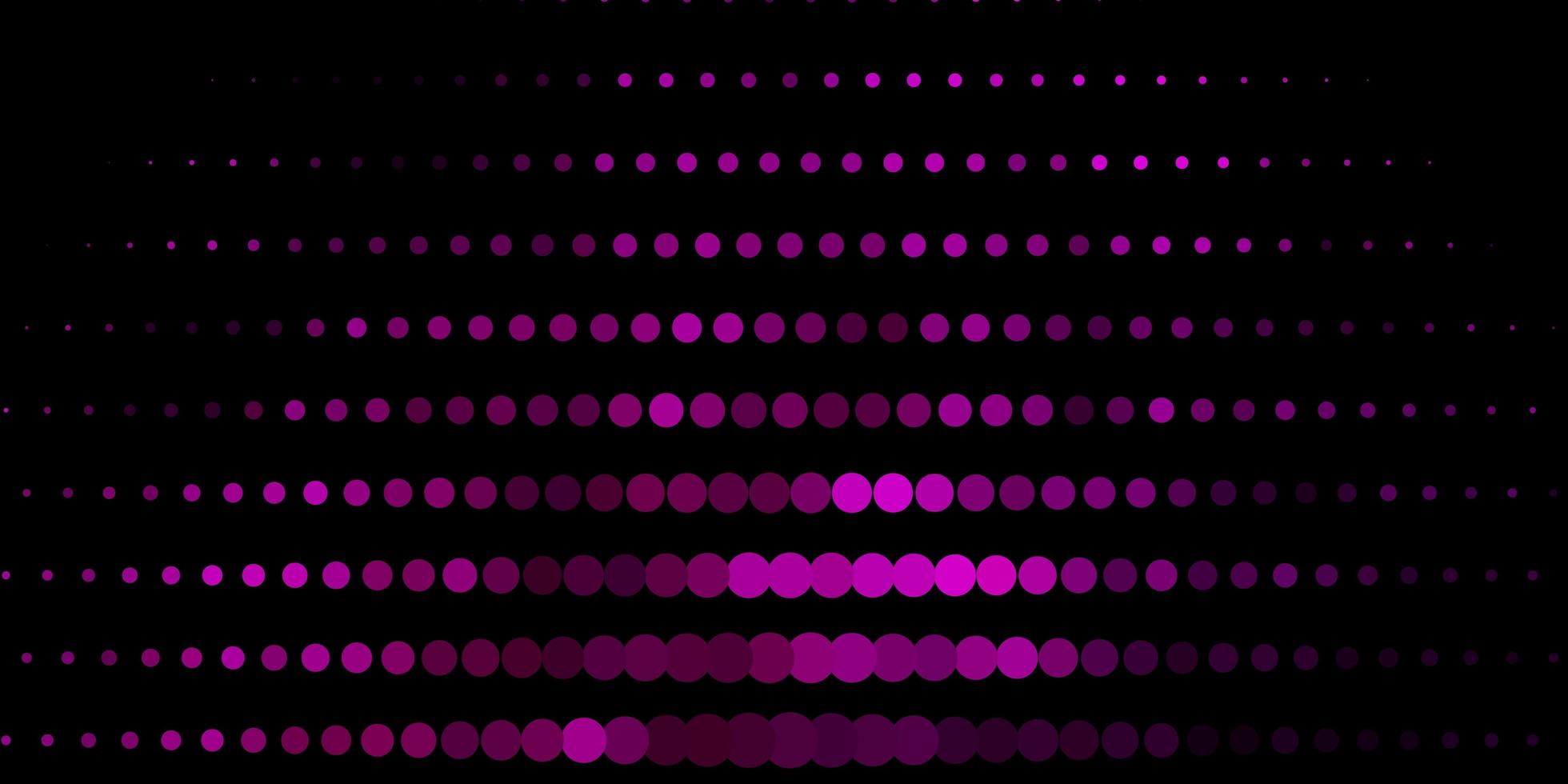 patrón de vector rosa oscuro con esferas.