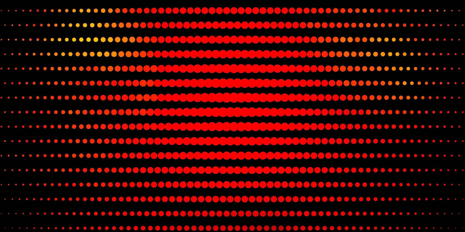 Dark Orange vector texture with disks.