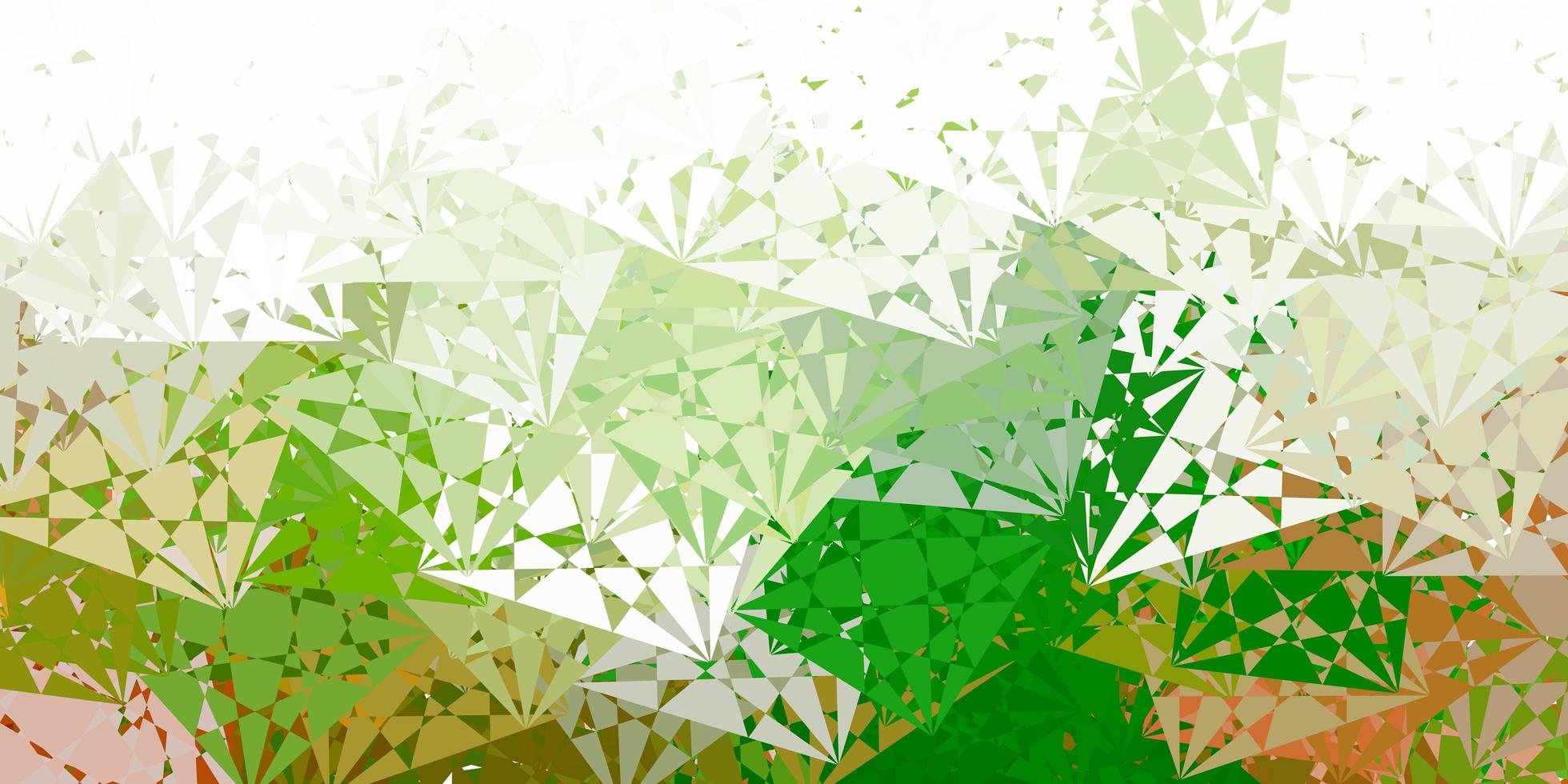 Light Green, Yellow vector background with polygonal forms.