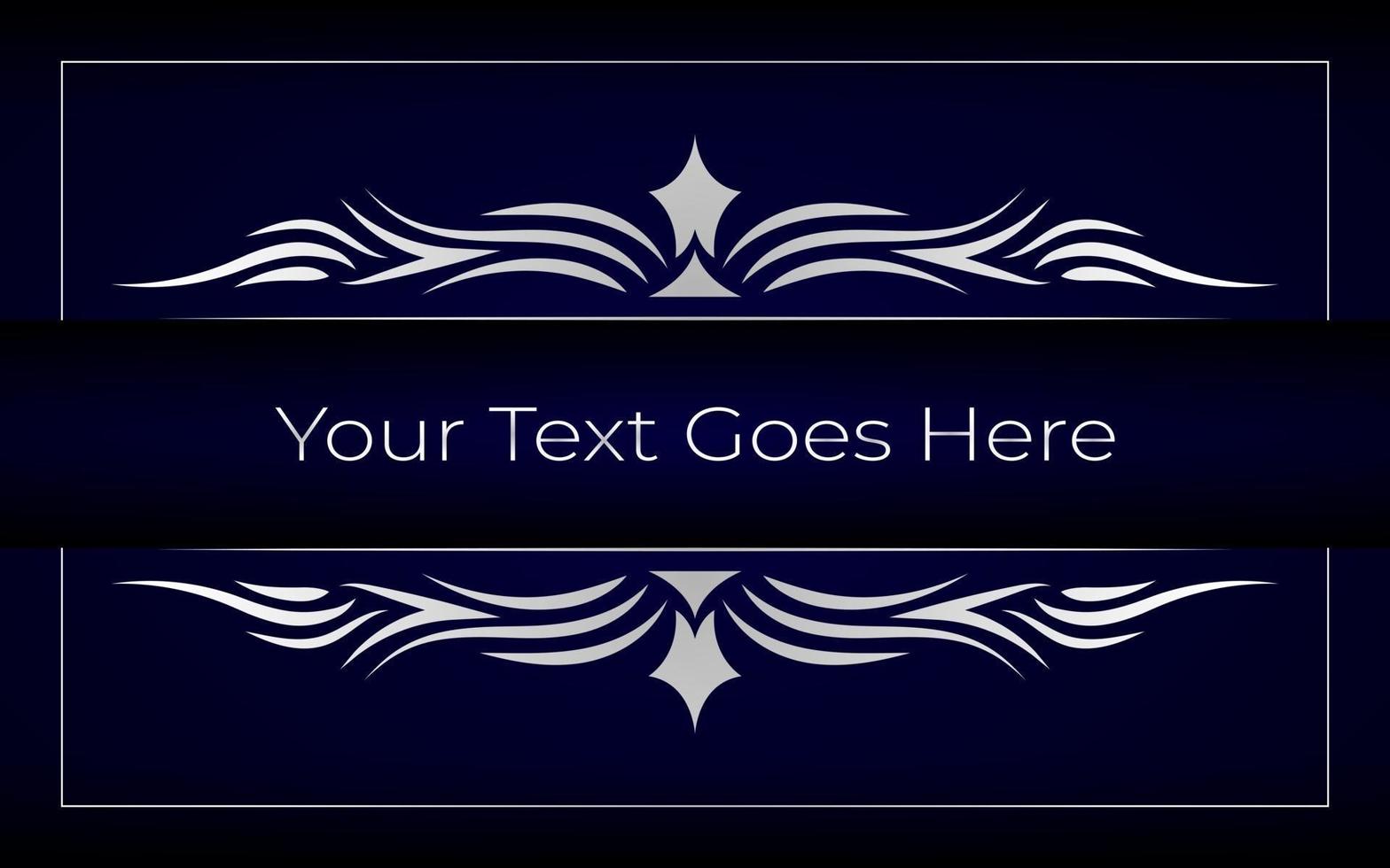Silver sparkling frame on black background vector