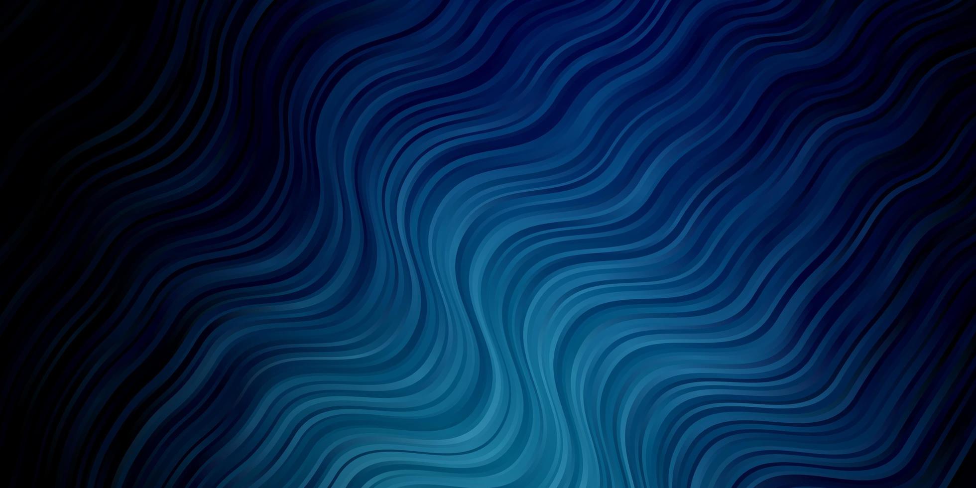 Dark BLUE vector template with curves.